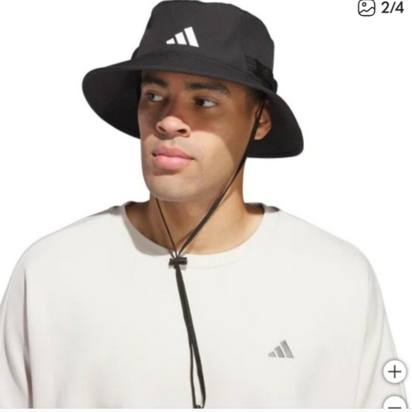 adidas Unisex Victory Bucket Hat with UPF 50+ Black - Picture 1 of 5
